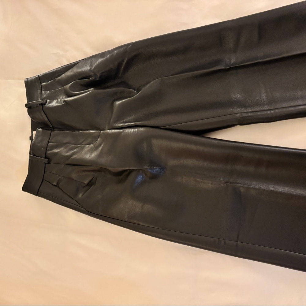 Wilfred vegan leather Black Women's Trousers The Effortless Pant™ New - Picture 9 of 15